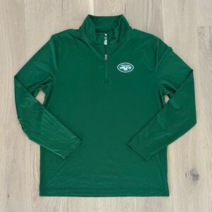 Fanatics New York Jets NFL Football 1/4 Zip Dri Fit Sweater